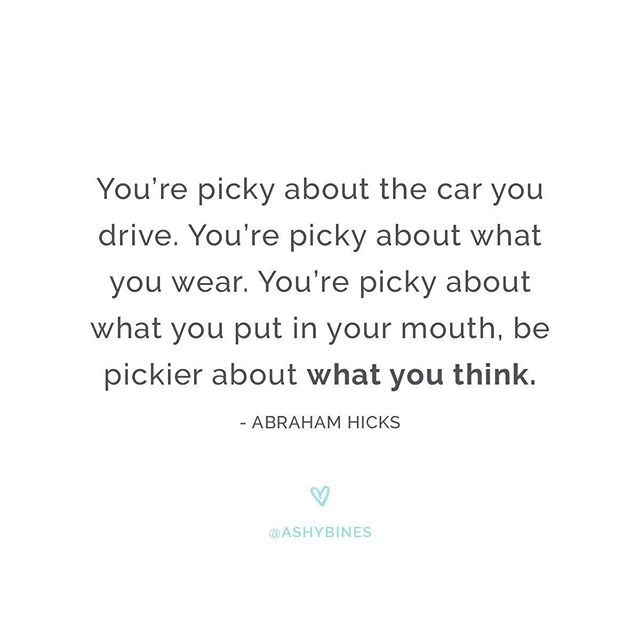 Be PICKY.
With what you eat,...